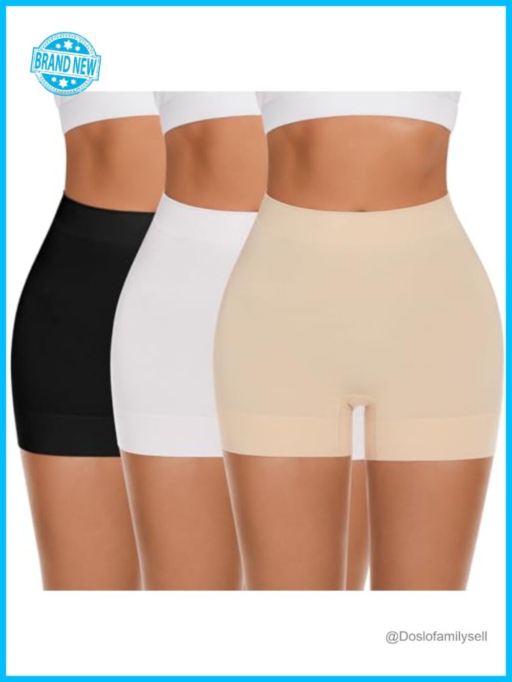 FRESBEIT Slip Shorts Under Dress Anti Chafing Boyshorts Shapewear